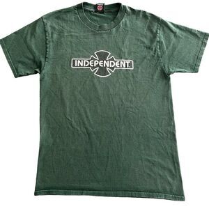 Vintage Men's Independent Green T-Shirt Size S